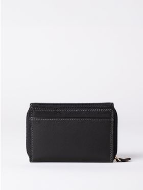 Small Leather Purse in Black