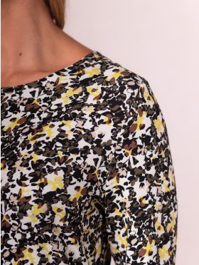 Mesa Knee Length Dress in Mustard
