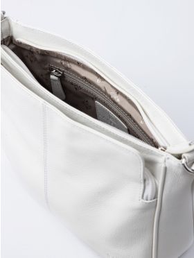 Ambleside Leather Cross Body Bag in White
