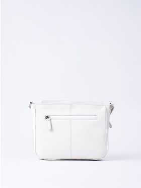 Ambleside Leather Cross Body Bag in White