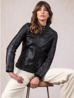 Threlkeld Leather Jacket in Black