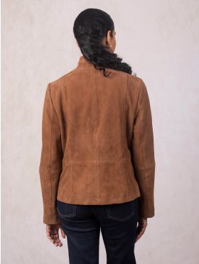 Muncaster Suede Jacket in Tan