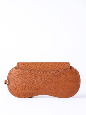 Tarraby Leather Glasses Case in Tan
