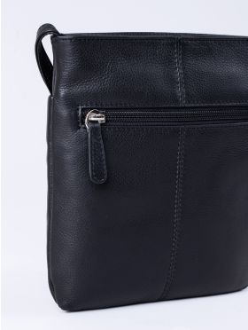 Lowther Leather Cross Body Bag in Black