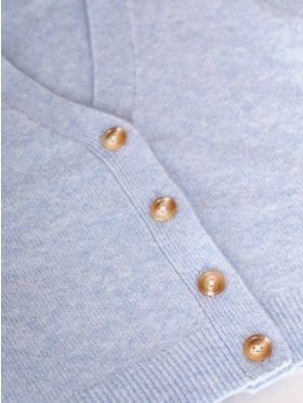 Jewel Knitted Waistcoat in Blue