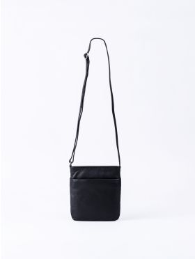 Lowther Leather Cross Body Bag in Black