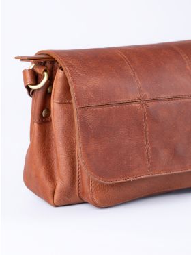 Patterdale Leather Cross Body Bag in Brown