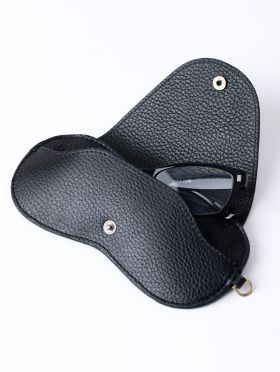 Tarraby Leather Glasses Case in Black