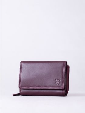 Small Leather Purse in Burgundy