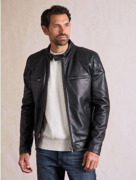 Stonecroft Leather Jacket in Black | Lakeland Leather