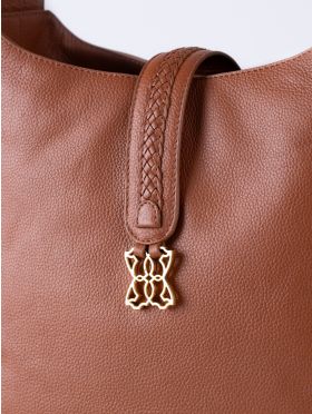 Dalston Leather Hobo Bag in Tan