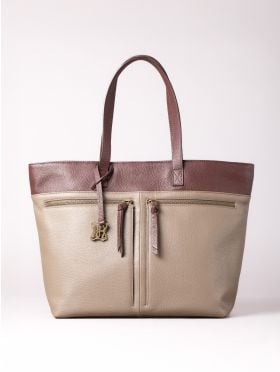 Beetham Leather Tote Bag in Walnut