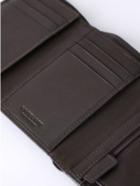 Bowston Tri-Fold Leather Wallet in Brown