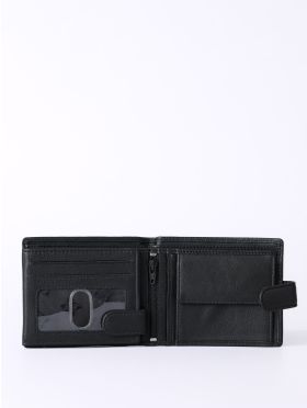 Burneside Leather Wallet in Black