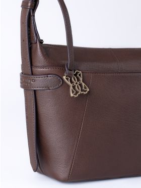 Newby Leather Cross Body Bag in Chocolate