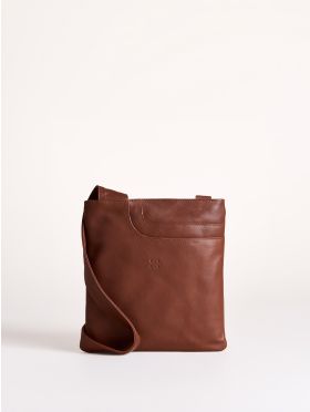 Allerdale Leather Cross Body Bag in Cognac