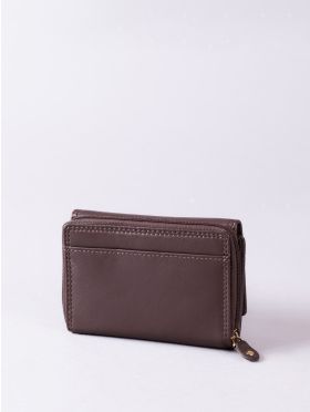 Small Leather Purse in Brown