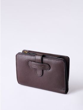 Newby Small Leather Purse in Chocolate
