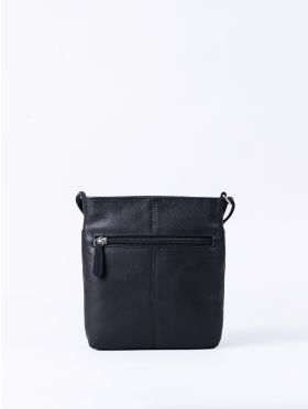 Lowther Leather Cross Body Bag in Black