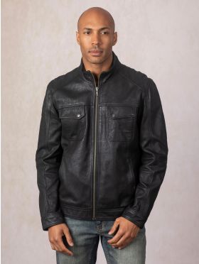 Warwick Leather Jacket in Black | Lakeland Leather