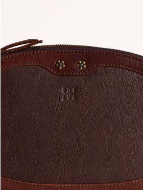 Hartsop Zip Leather Cross Body Bag in Brown