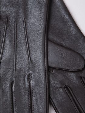 Becky II Leather Gloves in Chocolate Brown
