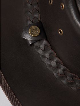 Outback III Australian Style Leather Hat in Brown