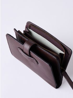 Newby Small Leather Purse in Chocolate