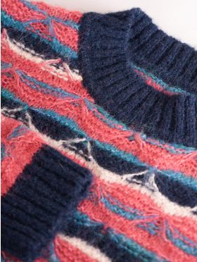Peony Wool Blend Jumper in Pink