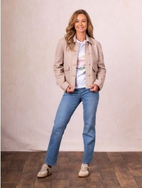 Milly Placement Print T-Shirt in White