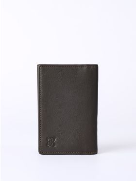 Bowston Tri-Fold Leather Wallet in Brown