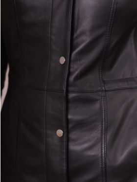 Leithwaite Leather Field Jacket in Black | Lakeland Leather