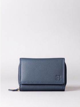 Lakeland Leather Small Leather Purse in Navy Lakeland Leather
