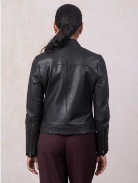 Anthorn Leather Jacket in Black