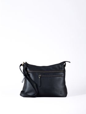 Winleigh Leather Shoulder Bag in Black