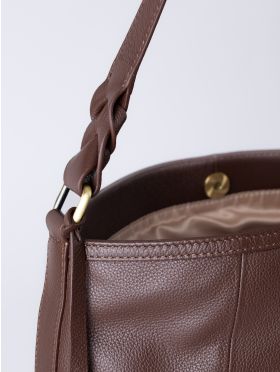 Howgill Leather Hobo Bag in Chocolate Brown