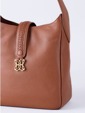 Dalston Leather Hobo Bag in Tan