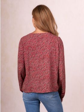 Lynsey Blouse in Red