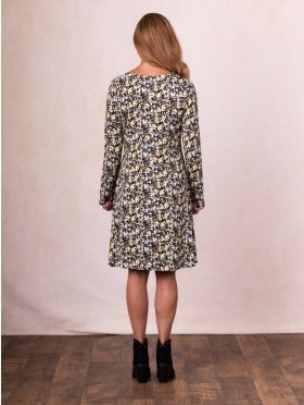 Mesa Knee Length Dress in Mustard
