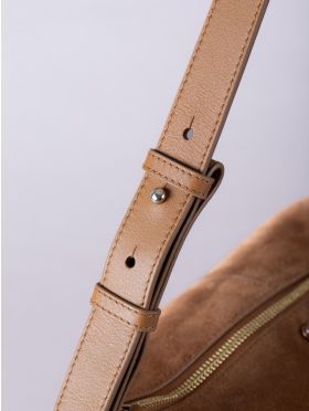 Buttermere Suede Hobo Bag in Tan