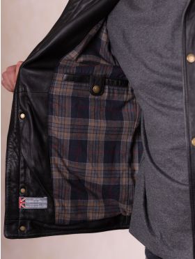 Burnmoor Leather Jacket in Black