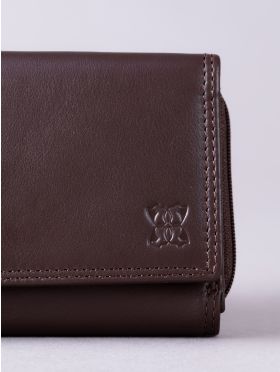 Small Leather Purse in Brown