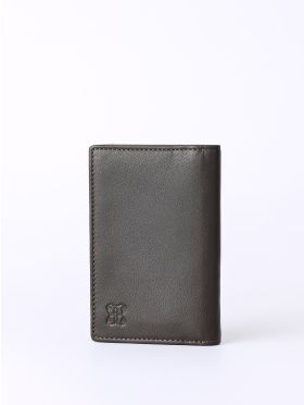 Bowston Tri-Fold Leather Wallet in Brown