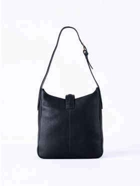 Dalston Leather Hobo Bag in Black