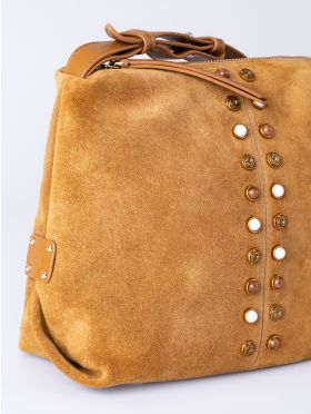 Buttermere Suede Cross Body Bag in Cognac