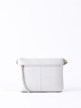 Wasdale Leather Cross Body Bag in Off White