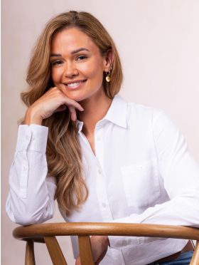 Nara Long Sleeve Cotton Shirt in White