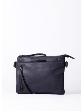 Harstone Mini Leather Cross Body Bag in Blue