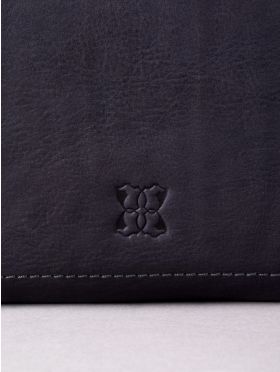 Harstone Large Leather Cross Body Bag in Blue