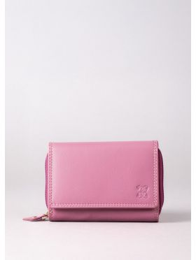Small Leather Purse in Mauve